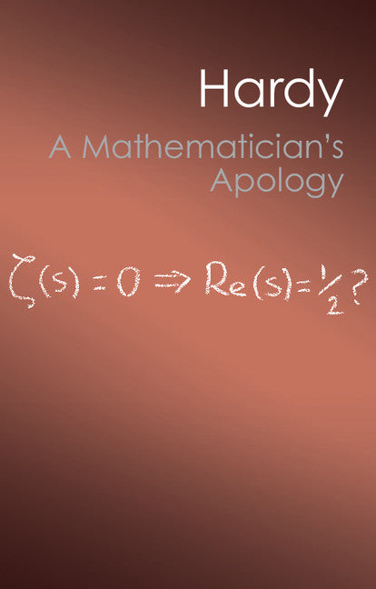 Cover of A Mathematician’s Apology by G. H. Hardy