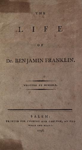 Cover of The Autobiography of Benjamin Franklin