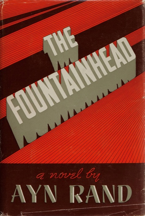First-edition jacket of The Fountainhead