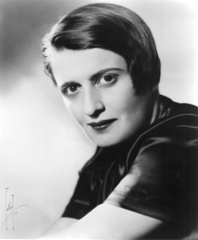 Ayn Rand in her 1943 Talbot portrait